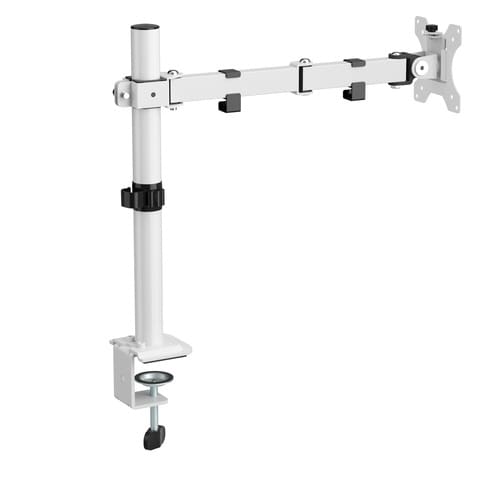 水平 液晶モニターアーム ホワイト