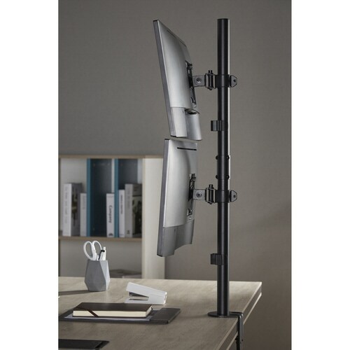 ロングポール デュアル液晶モニターアーム 縦置き用