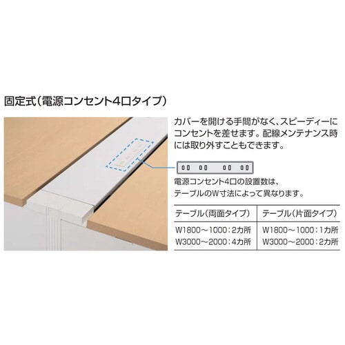 ワークヴィスタ+ 両面D600 基本固定配線カバー