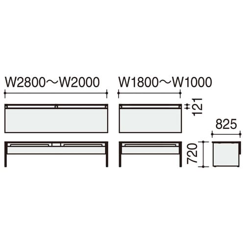 ワークヴィスタ+ 片面D800 基本固定配線カバー