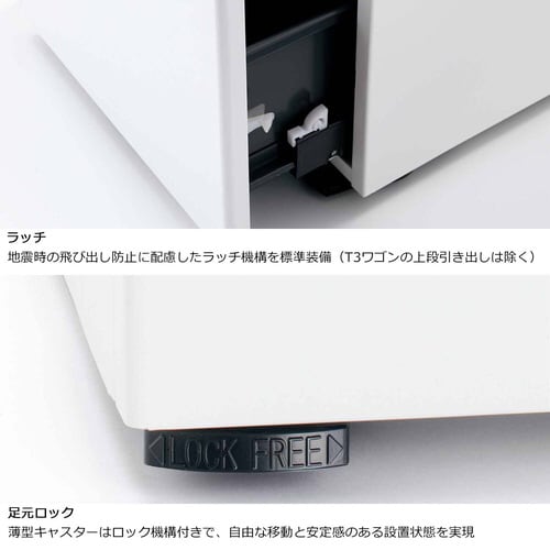 ワゴン GTA 深型ペントレー+A4・2段