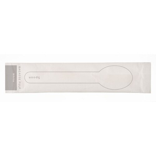 バガスパルプスプーン160 ホワイト 10パック