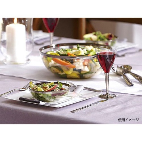クリアワイングラスシルバ−ステム 10パック