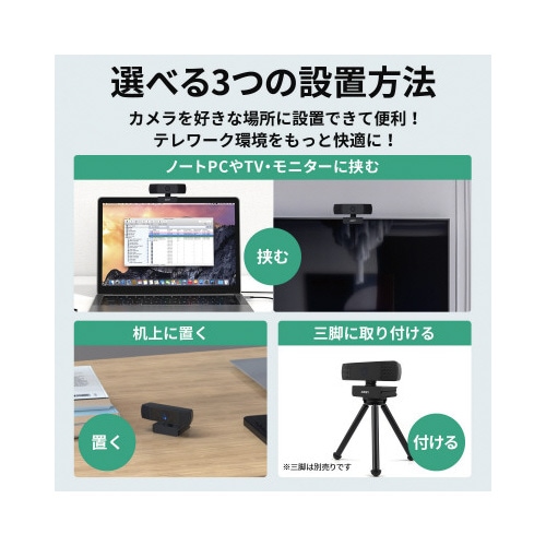 ウェブカメラ プライバシー保護カバー付