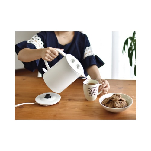 電気ケトル「タルボ」1.0L ホワイト