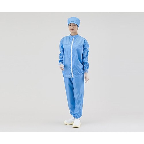 アズピュアクリーンパンツ 青 M