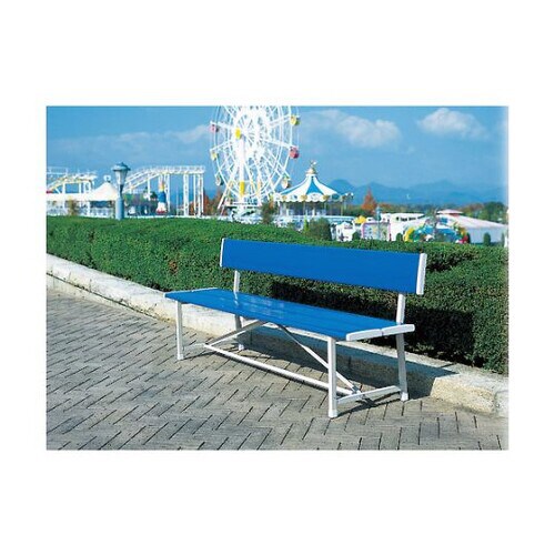 ベンチ(背付)ブルー