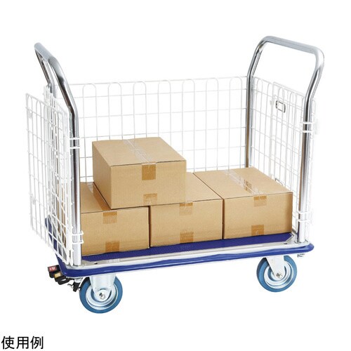 ナイロンコート金網台車 NK307K−NC−ST