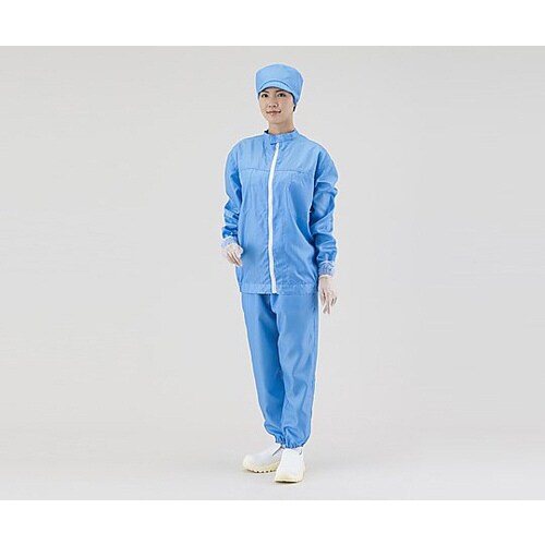 アズピュアクリーンパンツ 青 S