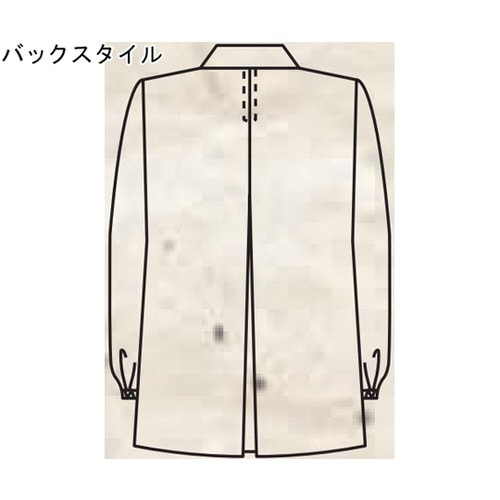 女子衿付調理衣 長袖 白 L 335−30 L