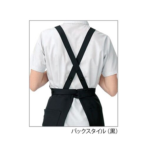 胸当てエプロン アカ L APK494−7 L
