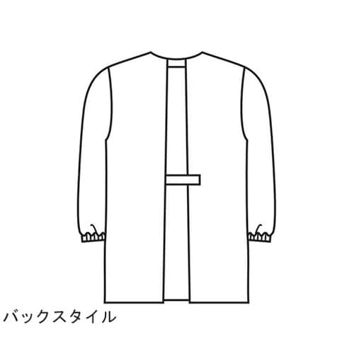給食衣(後マジック) 白 5号 394−90 5