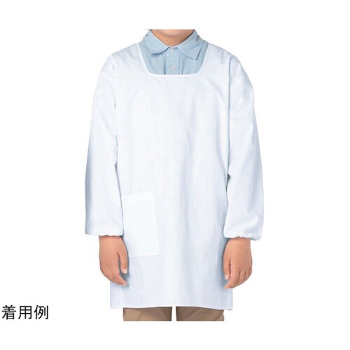 給食衣(後マジック) 白 8号 394−90 8