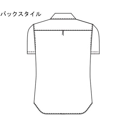 レディスシャツ半袖 ホワイト L 622−10 L