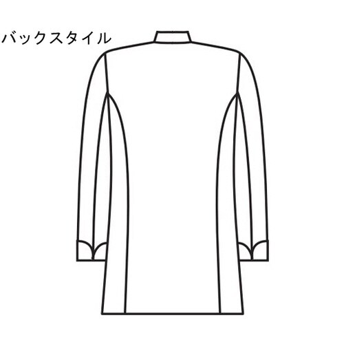 男子シェフコート長袖 白 M APK2055 M