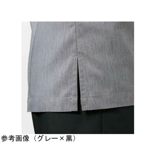 和風シャツ 白xグレー S APK553−10 S