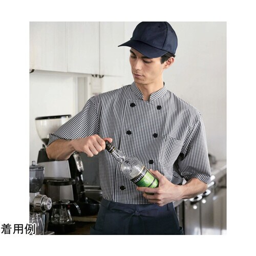 コックシャツ 黒 3L 639−25 3L