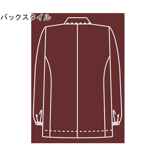 男子衿付調理衣 長袖 白 LL 310−60 LL