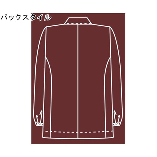 男子衿付調理衣 長袖 白 4L 310−60 4L