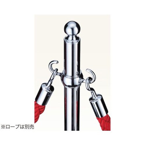 フロアパーティションポールクローム/鏡面