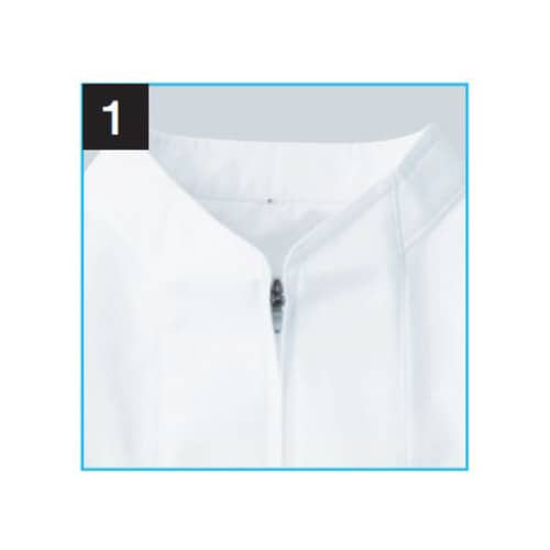 ジャンパー男女兼用 白 S 405−60 S