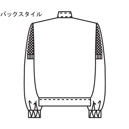 男子ジャンパー長袖 白 M 454−90 M