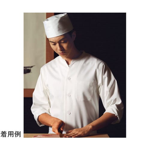 調理シャツ 白 L HM305−10 L