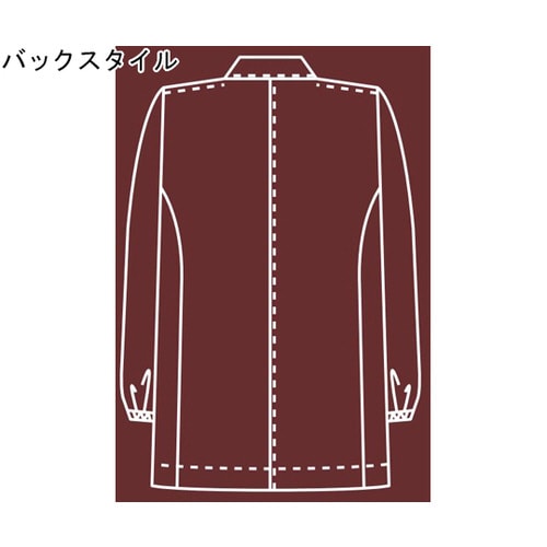 男子衿付調理衣 長袖 白 3L 315−60 3L