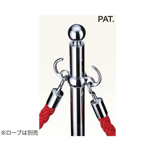 フロアパーティションポールクローム/鏡面