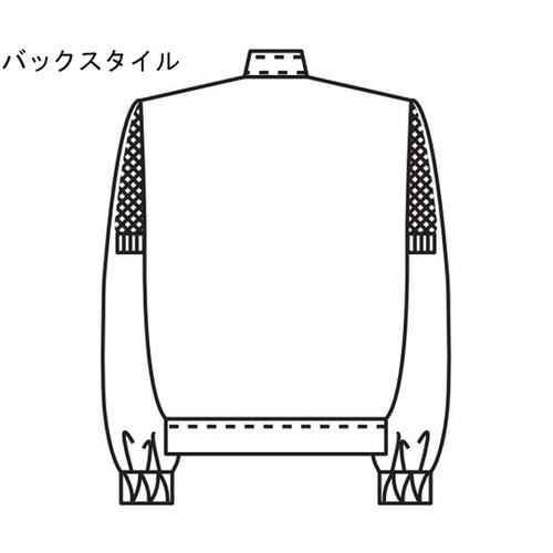 男子ジャンパー長袖 白 4L 454−30 4L