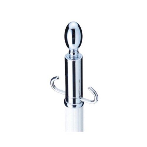 フロアパーティションポールクローム/アイボリ