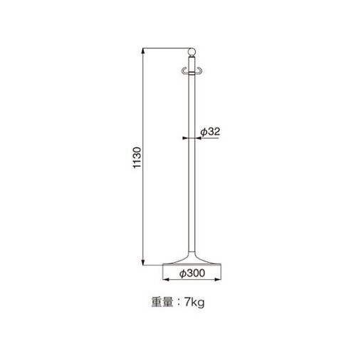 テープカットポール金/鏡面 FPP2081