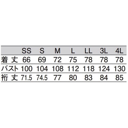 ジャンパーチュニック 白 3L 710−30 3L