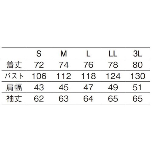 メンズシャツ 白 LL 610−10 LL