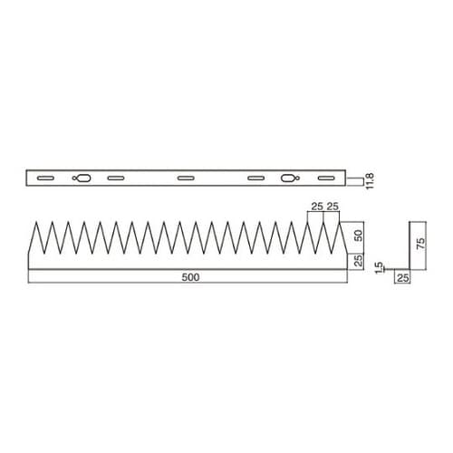 デルタ忍び返しL形電解研磨 FG1L
