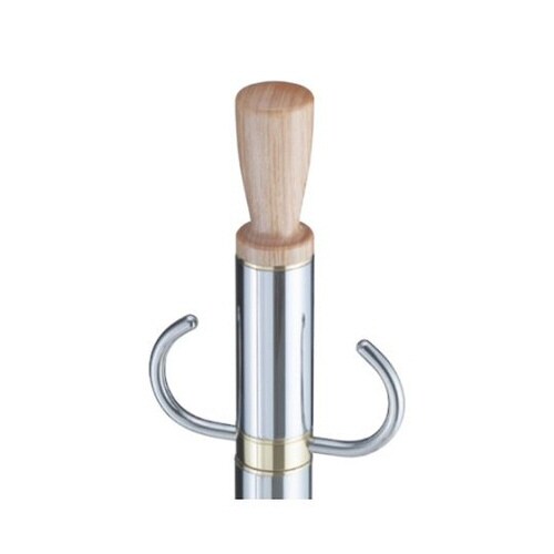 フロアパーティションポール白木ウッド/鏡面