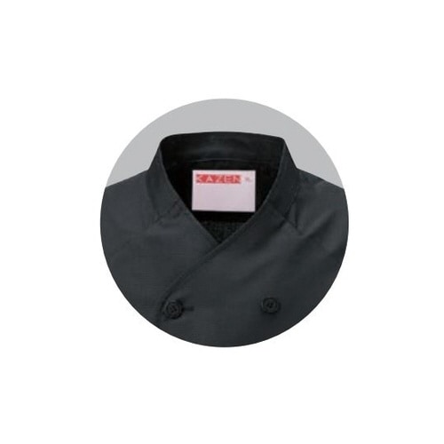 コックシャツ 黒 M 628−05 M