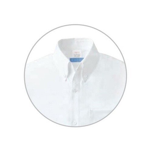 メンズシャツ七分袖ホワイト