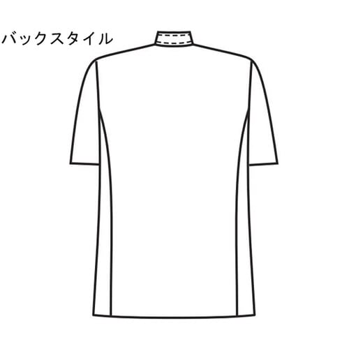 兼用コックコート半袖 白 M 412−60 M