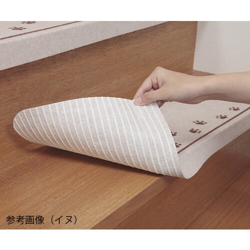 折り曲げ付階段マット グリーン KD−54