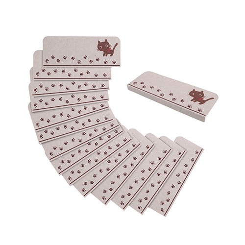 折り曲げ付階段マット ネコ KD−57