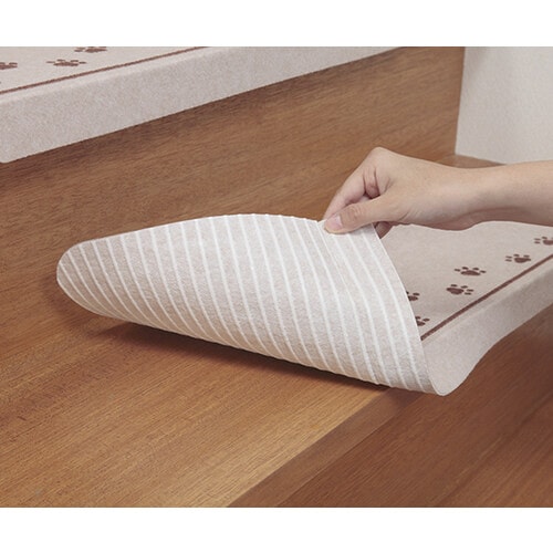 折り曲げ付階段マット ネコ KD−57