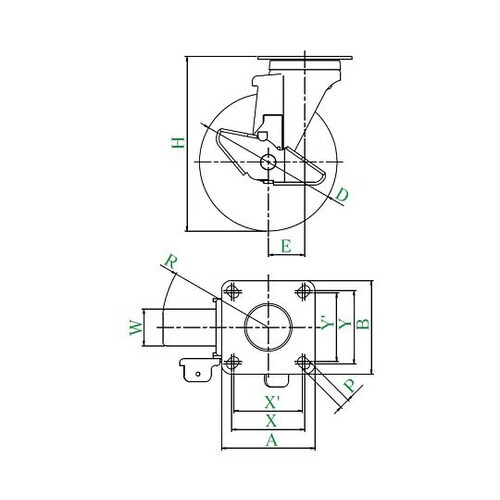 サイレンス型キャスター