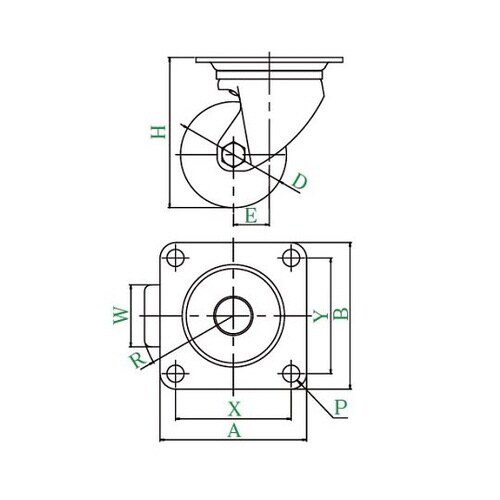 SUS−HG型キャスター