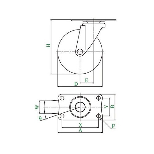 サイレンス型キャスター