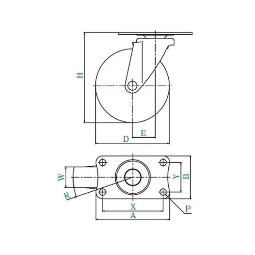 サイレンス型キャスター