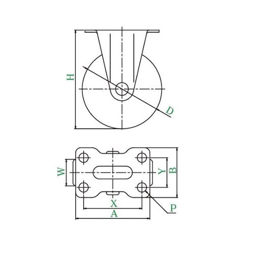 SUS−SR型キャスター