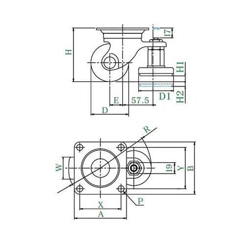 HG−AF型キャスター