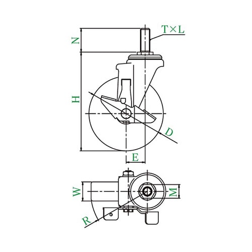 SJT−S型キャスター