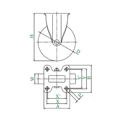 サイレンス型キャスター